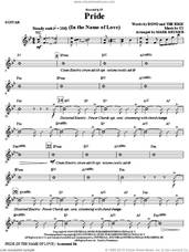 Cover icon of Pride (In The Name Of Love) (arr. Mark Brymer) (complete set of parts) sheet music for orchestra/band (Rhythm) by Bono, The Edge, Mark Brymer and U2, intermediate skill level