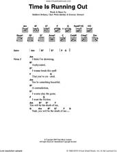 Cover icon of Time Is Running Out sheet music for guitar (chords) by Muse, intermediate skill level