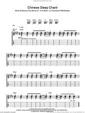 Cover icon of Chinese Sleep Chant sheet music for guitar (tablature) by Coldplay, Chris Martin, Guy Berryman, Jon Buckland, Jon Hopkins and Will Champion, intermediate skill level