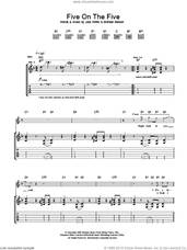 Cover icon of Five On The Five sheet music for guitar (tablature) by The Raconteurs, Brendan Benson and Jack White, intermediate skill level