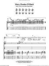 Cover icon of Many Shades Of Black sheet music for guitar (tablature) by The Raconteurs, Brendan Benson and Jack White, intermediate skill level