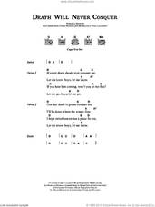 Cover icon of Death Will Never Conquer sheet music for guitar (chords) by Coldplay, Chris Martin, Guy Berryman, Jon Buckland and Will Champion, intermediate skill level