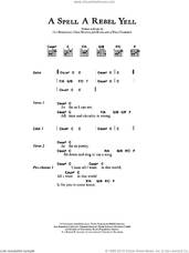 Cover icon of A Spell A Rebel Yell sheet music for guitar (chords) by Coldplay, Chris Martin, Guy Berryman, Jon Buckland and Will Champion, intermediate skill level