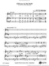 Cover icon of Difference In This World sheet music for choir (2-Part) by Robbie Solomon, intermediate duet