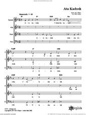 Cover icon of Ata Kadosh sheet music for choir (SATB: soprano, alto, tenor, bass) by Steve Klaper, intermediate skill level