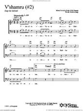 Cover icon of V'shamru 2 sheet music for choir (2-Part) by Shir Harmony, intermediate duet