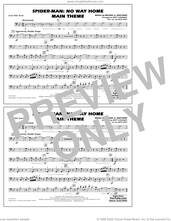 Cover icon of Spider-Man: No Way Home Main Theme (arr. Conaway) sheet music for marching band (electric bass) by Michael Giacchino, Jack Holt and Matt Conaway, intermediate skill level