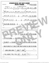 Cover icon of Spider-Man: No Way Home Main Theme (arr. Conaway) sheet music for marching band (snare drum) by Michael Giacchino, Jack Holt and Matt Conaway, intermediate skill level