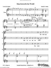 Cover icon of Man Entereth the World sheet music for choir (SATB: soprano, alto, tenor, bass) by Marshall Portnoy, intermediate skill level