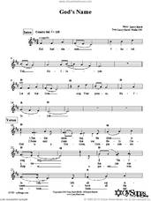 Cover icon of God's Name sheet music for voice and other instruments (fake book) by Larry Karol, intermediate skill level