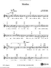 Cover icon of Modim sheet music for voice and other instruments (fake book) by Steve Klaper, intermediate skill level