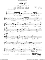 Cover icon of The Hope sheet music for voice and other instruments (fake book) by Rick Recht, intermediate skill level