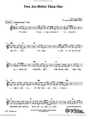 Cover icon of Two are Better Than One sheet music for voice and other instruments (fake book) by Larry Karol, intermediate skill level