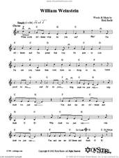 Cover icon of William Weinstein sheet music for voice and other instruments (fake book) by Rick Recht, intermediate skill level