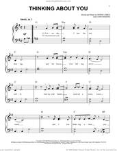 Cover icon of Thinking About You sheet music for piano solo by Norah Jones and Ilhan Ersahin, easy skill level