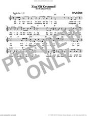 Cover icon of Zog Nit Keynmol (March Of The Partisans) sheet music for voice and other instruments (fake book) by Ad. Pokras, intermediate skill level
