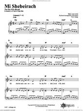 Cover icon of Mi Shebeirach sheet music for voice, piano or guitar by Lisa Levine, intermediate skill level