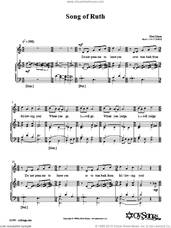 Cover icon of Song of Ruth sheet music for voice, piano or guitar by Eliot Glaser, intermediate skill level
