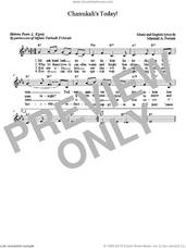 Cover icon of Chanukah's Today sheet music for voice and other instruments (fake book) by Marshall Portnoy, intermediate skill level