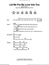 Cover icon of Let Me Put My Love Into You sheet music for guitar (chords) by AC/DC, Angus Young, Brian Johnson and Malcolm Young, intermediate skill level