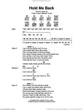 Cover icon of Hold Me Back sheet music for guitar (chords) by AC/DC, Angus Young and Malcolm Young, intermediate skill level
