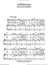 Cover icon of La Brabanconne (Belgian National Anthem) sheet music for voice, piano or guitar by Francois van Campenhout and Louis-Alexandre Dechet, intermediate skill level