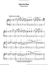 Cover icon of Marcha Real (Spanish National Anthem) sheet music for piano solo by Anonymous and Miscellaneous, intermediate skill level