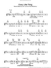 Cover icon of Every Little Thing sheet music for voice and other instruments (fake book) by The Beatles, John Lennon and Paul McCartney, intermediate skill level