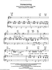 Cover icon of Homecoming sheet music for voice, piano or guitar by Kanye West feat. Chris Martin, Chris Martin, Kanye West, Tony Williams and Warryn Campbell, intermediate skill level
