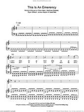 Cover icon of This Is An Emergency sheet music for voice, piano or guitar by The Pigeon Detectives, David Best, James Naylor, Matthew Bowman, Oliver Main and Ryan Wilson, intermediate skill level