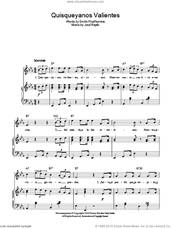 Cover icon of Quisqueyanos Valientes (Dominican Republic National Anthem) sheet music for voice, piano or guitar by Jose Reyes, intermediate skill level