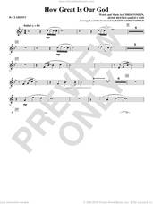 Cover icon of How Great Is Our God sheet music for orchestra/band (Bb clarinet) by Chris Tomlin, Ed Cash, Jesse Reeves and Keith Christopher, intermediate skill level