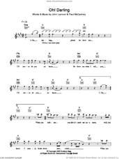 Cover icon of Oh! Darling sheet music for voice and other instruments (fake book) by The Beatles, John Lennon and Paul McCartney, intermediate skill level