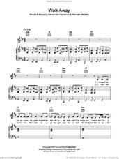 Cover icon of Walk Away sheet music for voice, piano or guitar by Franz Ferdinand, Alexander Kapranos and Nicholas McCarthy, intermediate skill level