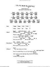 Cover icon of Call Me When You Get This sheet music for guitar (chords) by Corinne Bailey Rae and Steve Bush, intermediate skill level