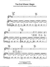 Cover icon of End Where I Begin sheet music for voice, piano or guitar by The Script and Mark Sheehan, intermediate skill level