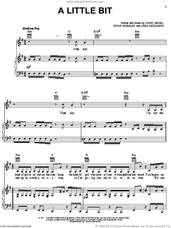 Cover icon of A Little Bit sheet music for voice, piano or guitar by Jessica Simpson, David Siegel, Kara DioGuardi and Steve Morales, intermediate skill level