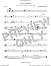 Cover icon of Yoda's Theme (from Star Wars: The Empire Strikes Back) sheet music for flute solo by John Williams, intermediate skill level