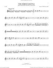 Cover icon of The Forest Battle (from Star Wars: Return Of The Jedi) sheet music for flute solo by John Williams, intermediate skill level