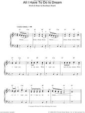 Cover icon of All I Have To Do Is Dream, (easy) sheet music for piano solo by Everly Brothers and Boudleaux Bryant, easy skill level