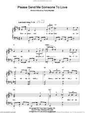 Cover icon of Please Send Me Someone To Love, (easy) sheet music for piano solo by Percy Mayfield, easy skill level