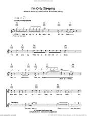 Cover icon of I'm Only Sleeping sheet music for voice and other instruments (fake book) by The Beatles, John Lennon and Paul McCartney, intermediate skill level