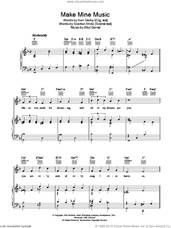 Cover icon of Make Mine Music sheet music for voice, piano or guitar by Ken Darby and Eliot Daniel, intermediate skill level