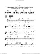 Cover icon of Talk sheet music for piano solo (chords, lyrics, melody) by Coldplay, Chris Martin, Emil Schult, Guy Berryman, Jon Buckland, Karl Bartos, Ralf Hutter, Ralf Hitter and Will Champion, intermediate piano (chords, lyrics, melody)