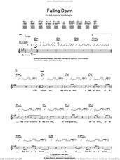 Cover icon of Falling Down sheet music for guitar (tablature) by Oasis and Noel Gallagher, intermediate skill level