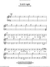 Cover icon of SAD Light sheet music for voice, piano or guitar by Glasvegas and James Allan, intermediate skill level