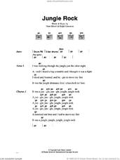 Cover icon of Jungle Rock sheet music for guitar (chords) by Hank Mizell and Ralph Simonton, intermediate skill level