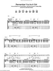 Cover icon of Remember You're A Girl sheet music for guitar (tablature) by Kaiser Chiefs, Andrew White, Charlie Wilson, James Rix, Nicholas Baines and Nicholas Hodgson, intermediate skill level