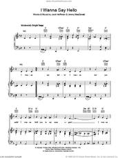 Cover icon of I Wanna Say Hello sheet music for voice, piano or guitar by The Four Knights, Jimmy MacDonald and Jack Hoffman, intermediate skill level
