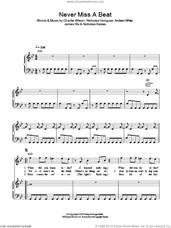 Cover icon of Never Miss A Beat sheet music for voice, piano or guitar by Kaiser Chiefs, Andrew White, Charlie Wilson, James Rix, Nicholas Baines and Nicholas Hodgson, intermediate skill level